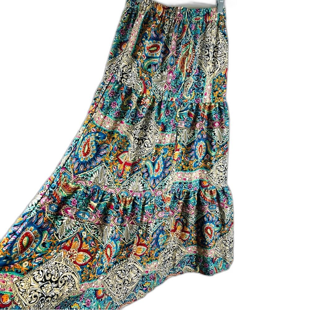SHEIN Multicolor Paisley Maxi Skirt - Picture 2 of 10